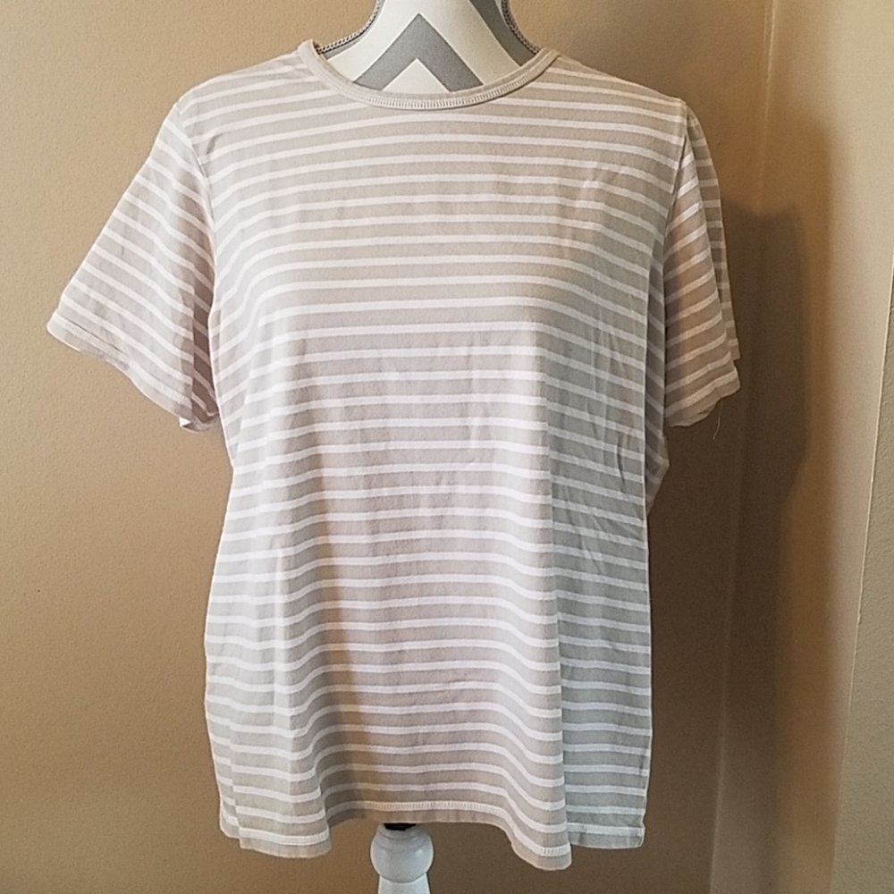 Denim and Co. Striped plus size shirt